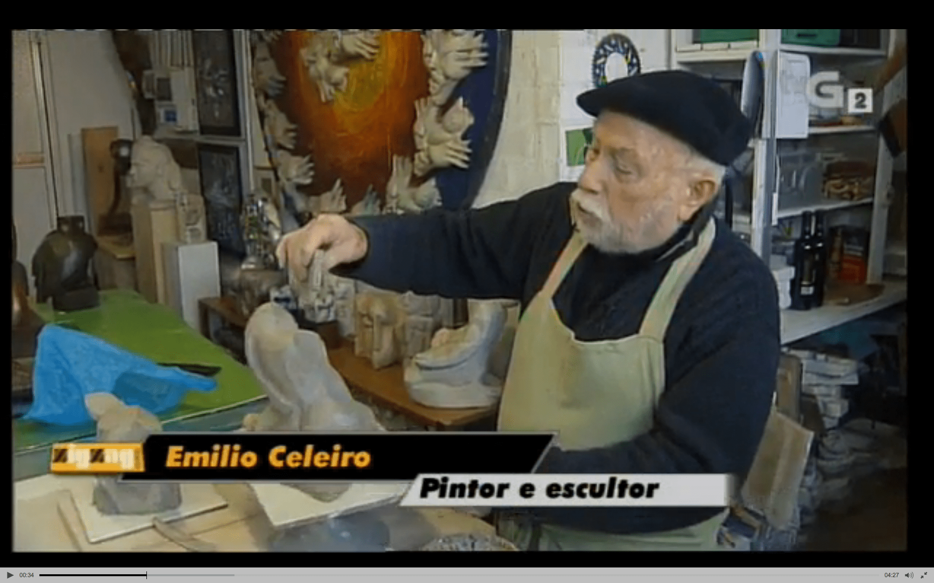 Emilio Celeiro, un artista en activo aos 89 anos